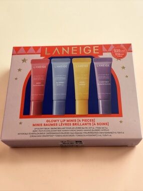 LANEIGE Glowy Lip Treatments Minis Set of 4